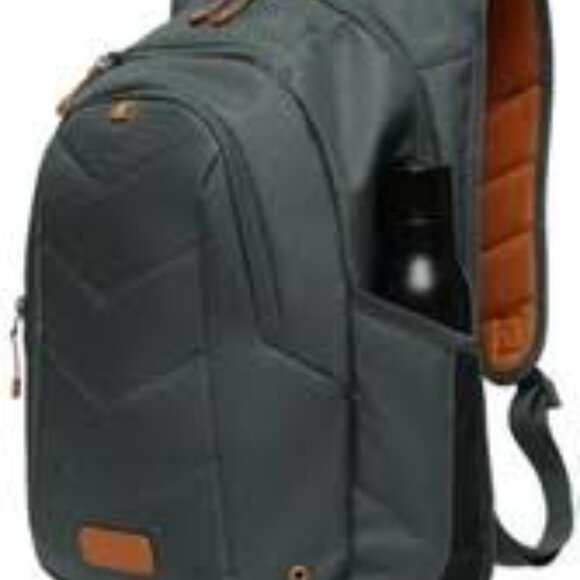 Lole Quilted Backpack Fits Up to 17" Laptop Green Padded Back Shoulder NWOT - Picture 5 of 16